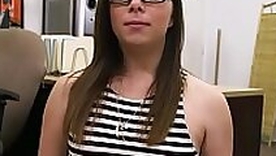 Pawning teenie sucking and fucking for cash