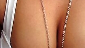 Beautiful flaxen-haired bush-leaguer with a perfect body makes sex tape