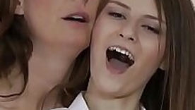 Stockings mature lick les