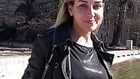 GERMAN SCOUT - BIG h NATURAL BOOBS TEEN TALK TO FUCK AT PICKUP CASTING