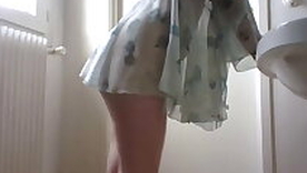 no panties, no bra  without equal a nightdress