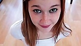 Pov teen frowardness drips cum