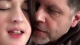 Old Young Remarkable Chubby TITS girl fucks old man cums in her mouth hardcore