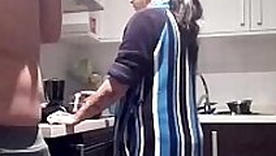 Fighting in the kitchen ends with fucking