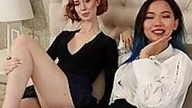 Hot homemade lesbian sex with interracial lesbians