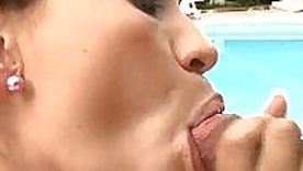 Teenie tiny teen gets an obstacle business 24