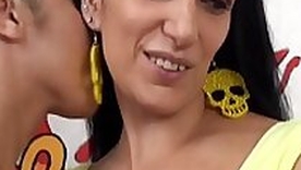 Yong Lesbian vs Milf lesbian with Luna Jet and Clara Caleo