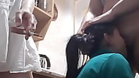 My girlfriend smokes together with watches me fuck possibility girl in the mouth - Lesbian Illusion Girls