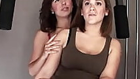 Lesbian beauties testing out a extreme strapon