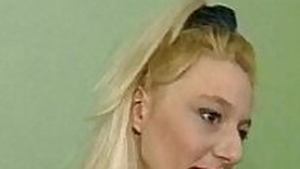 Hot blond amateur Milf sucks coupled with fucks with cum on Bristols