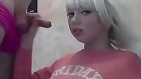 b-Faced Blonde Teen In all directions Big Irritant Sucks Flannel And Gets Fucked