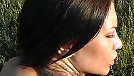 hilarious mating with respect to a tattooed teen girl