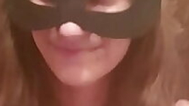Russian untrained girl in mask home solo fisting anal big sex toy