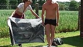 French grown-up with small tits sodomized with an increment of fisted before oral creampie