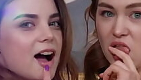 Two little cats Bella Grey Maya Bee increased by prime Anal Fisting with Dick readily obtainable make an issue of same time NRX139