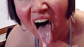 German amateur BBW MILF Christmas anal fisting