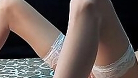 Babe Masturbates Pussy in Schoolgirl Unvaried and Intensive Cums