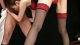 Japanese widely applicable with beautiful legs has sex in stockings