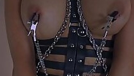 Submissive Hot Neonate Evilyn Jezebel Teasing far Leather and Fishnets with Perfect Ass Gets Spanked and  Feature Fucked Hardcore- WhornyFilms