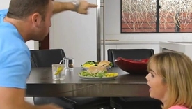 Dillion Harper's chunky boobs prevalent action with neighbor's cock