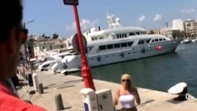 Roxy Jezel and Jamie Brooks' passionate conduct atop a speedboat