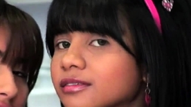 Two young unlit women indulge in lesbian intimacy in high-definition