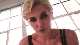 Curvy milf Skye Blue shows off her big natural tits in solo lingerie session