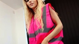 Michelle Moist, a stunning blonde teen, indulges roughly a sensual solo session, showcasing her ambrosial round ass and softcore lure