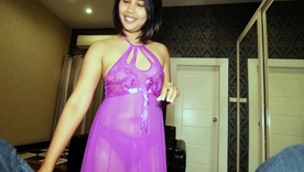 Lily Koh, a young Thai amateur, enjoys deepthroating a small washed out horseshit in HD