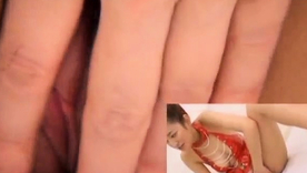 Yumi Oosako's bushy Asian pussy gets some attention