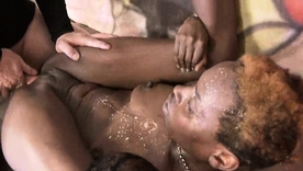 Tristina Millz's steamy lactating scene with rough interracial sex and toys