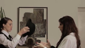 Two amazing Caucasian beauties live the life of Riley sensual of a female lesbian play with toys