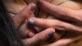 Tia Cyrus, a brunette with glasses, enjoys solo work with a sex bauble