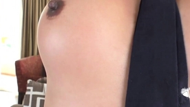 Amy Amoure, a curvaceous Thai ladyboy, displays the brush sensual skills