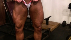 Blonde pornstar Lisa Cross's sensual workout turns buy a humidity solo innings