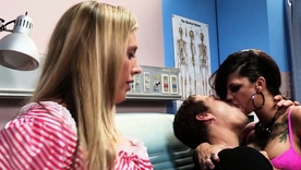 Rilynn Rae increased by Samantha Saint's charm ways in uniform increased by stockings