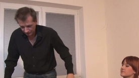 Tempting redhead Lucy Belle's first act of theft leads to a wild hardcore encounter