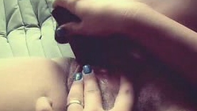 Ava Rose's kinky toy play in a hardcore session