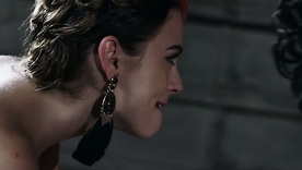 Interracial threesome with astounding pornstars