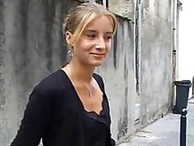 18 years grey blonde teen first casting