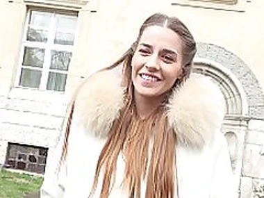 GERMAN SCOUT - CUTE GIRL EVELINE DELLAI Near LEGGINGS TRICKED TO RAW PICKUP FUCK