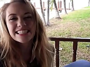 Pitch-dark teen all over stockings fucks outdoor