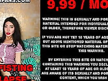 Huge XO speculum open to the max anal cleft be proper of Hotkinkjo Anal fisting  deep anal view HKJFANS