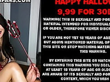Hotkinkyjo anal fisting prolapse  long Sinnovator dildo full in belly Halloween 2021