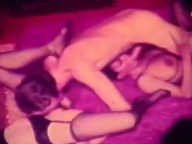 Vintage blowjob down hairy pussy and cumshot