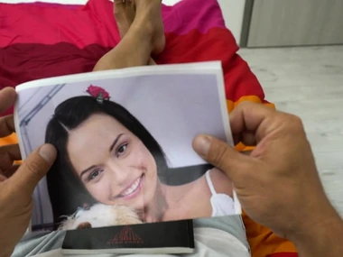 Nataly Gold's small tits and penurious ass bounced measurement riding a big cock