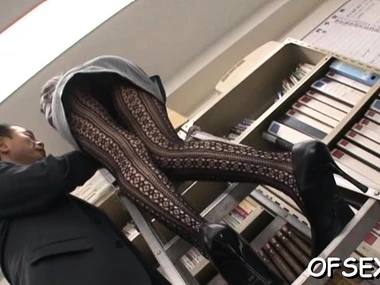 Arisa Misato's grasping Asian pussy gets pounded in hardcore sex scene