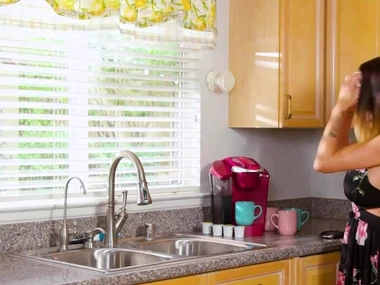 Matured American pornstar McKenzie Lee's big tits get a rough pounding