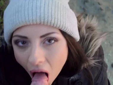 HD peel of Rebecca Volpetti giving a handjob and blowjob to Erik Everhard in Mofos network