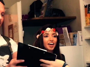 London Keyes and Angelika Grays engage near a steamy lesbian sixty-nine session